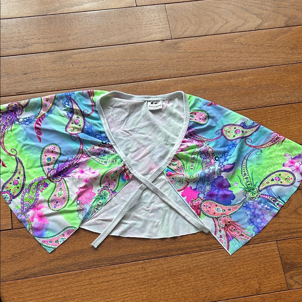 Vibrant Paisley Print Wrap Skirt